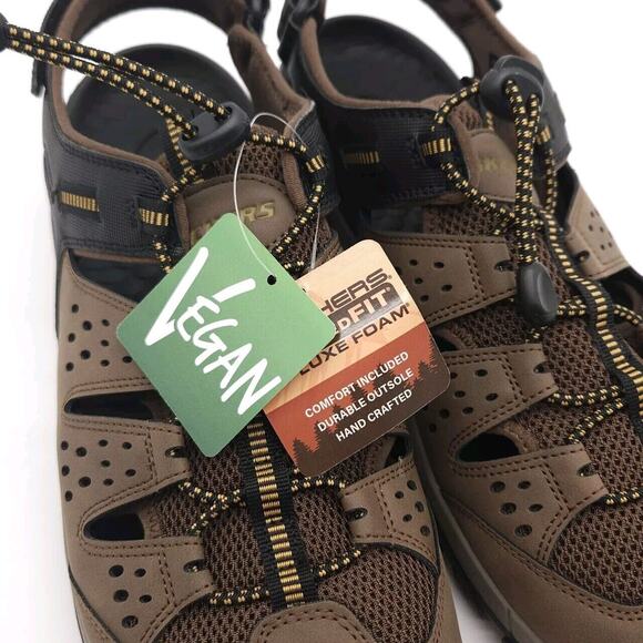 Skechers Mens 12 Sandals Vegan Tresmen Menard Relaxed Fit Luxe Foam Hiking Shoes